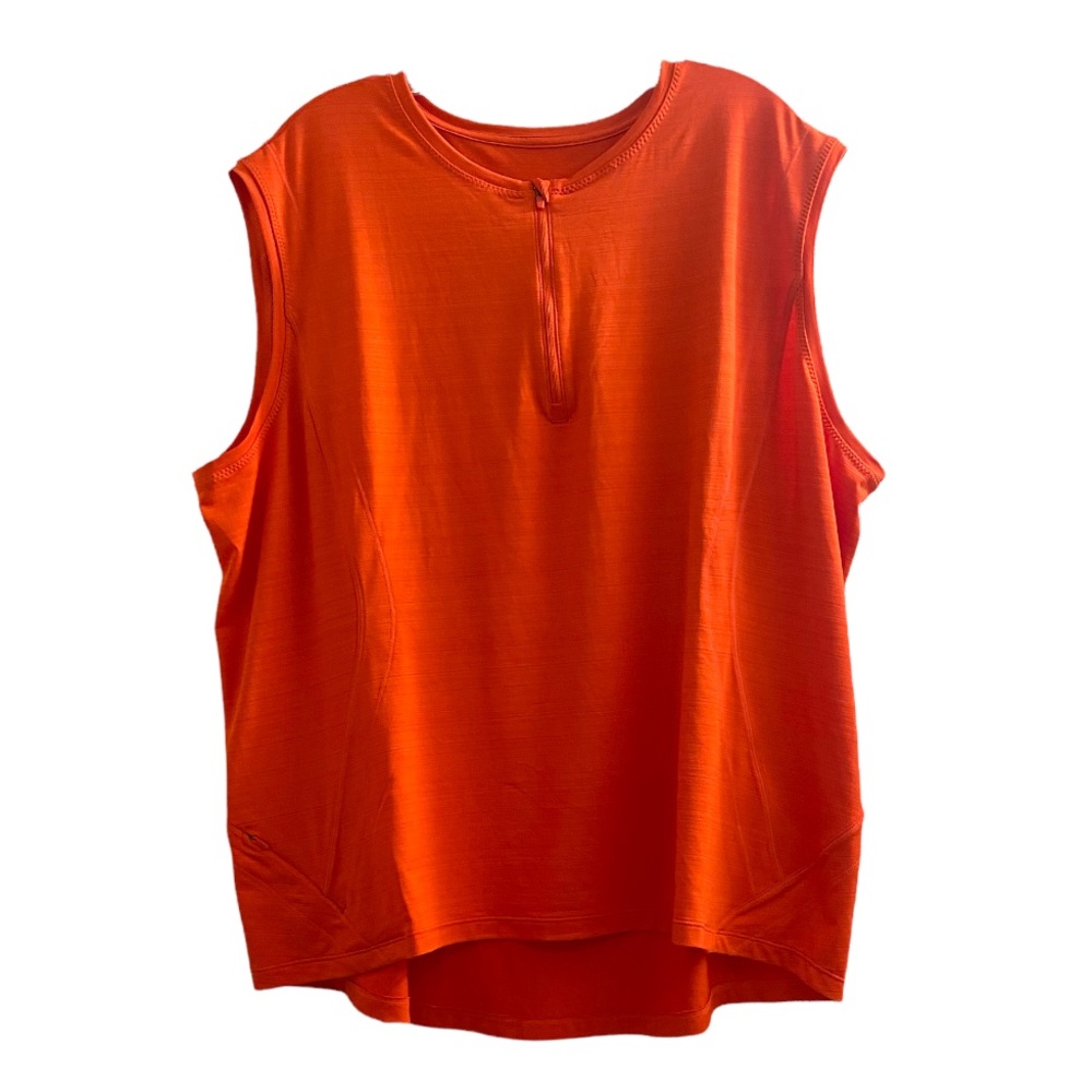 New Athleta sleeveless tank top shirt size 2X orange
